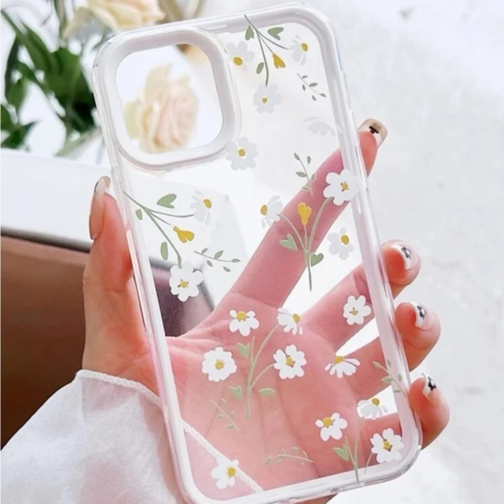 ⚠️Clearance🫧iPhone 14/Pro/Pro Max/Plus Cute Floral Clear Protective iPhone Case